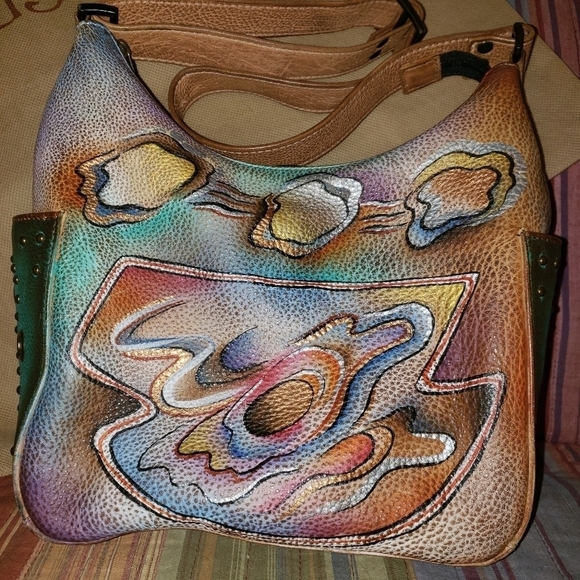 Anuschka shoulder bag. Abstract print. - Picture 3 of 12